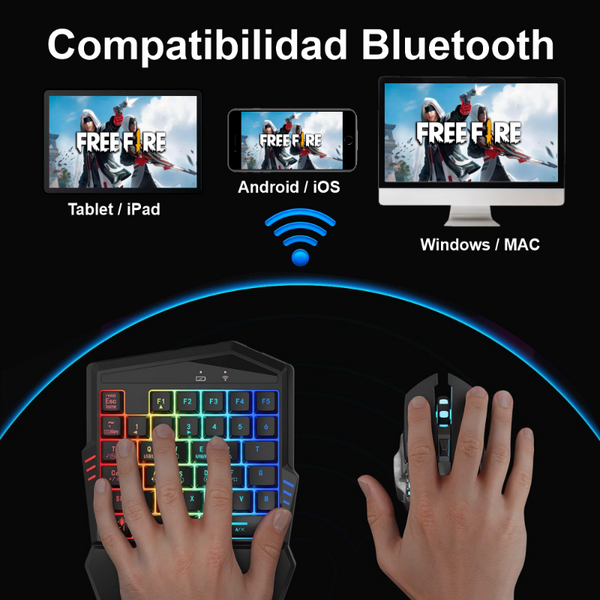 Combo Gamer Para Celular Rgb 3en1 G98